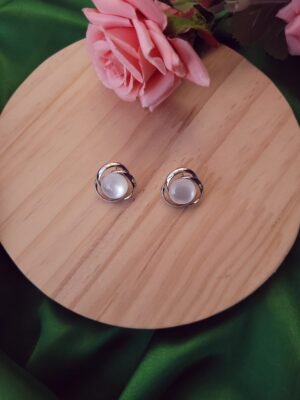 Golden Pearl Studs