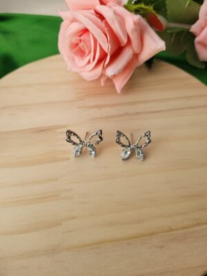Unique Stone Butterfly Earrings
