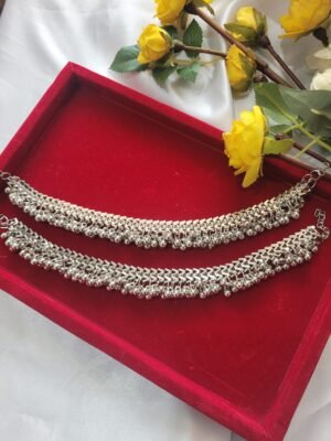 Unique Silver Payal