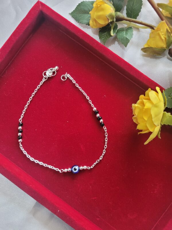 Evil Eye Silver Anklet