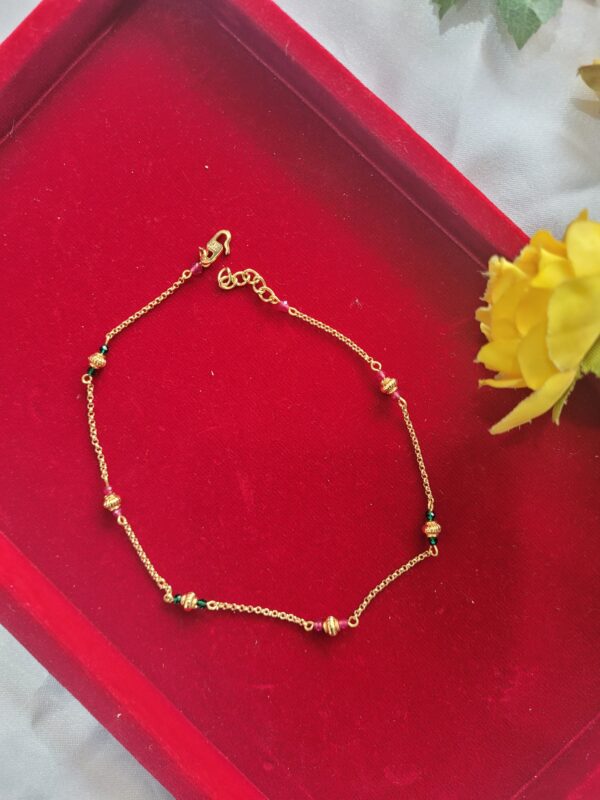 Golden Bead Anklet