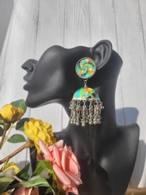 Multi Coloured Jhumki – Pattern 2