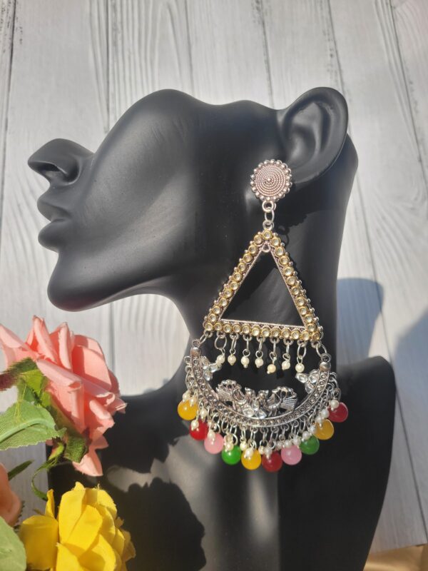 Renu Dual Tone Chandbali Jhumka