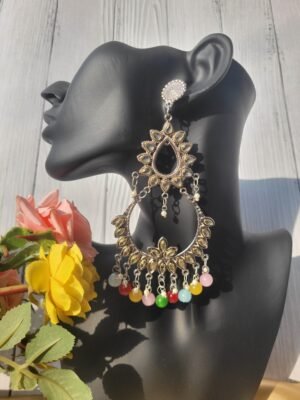 Raveena Long Chandbali – Multi