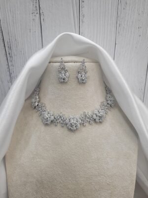 Micro American Diamond flower Set