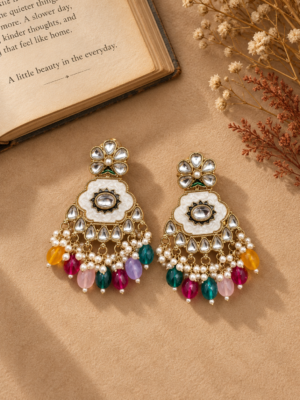 Abeera Marble Earrings – Multi