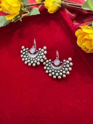 Teena daily Wear Stone Earrings – Lavender