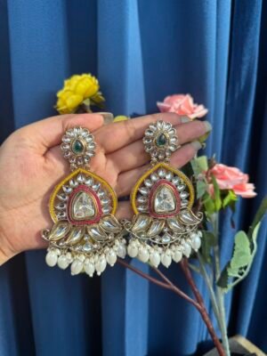 Sanya Kundan Earrings – Multi