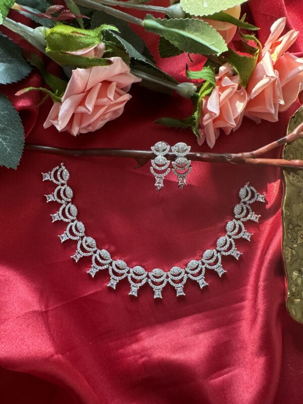 Anvesha American Diamond Set - White