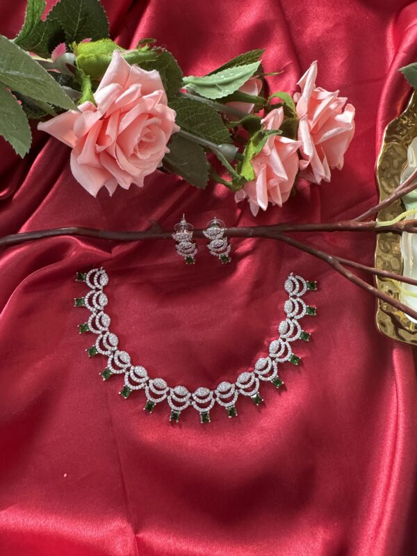 Anvesha American Diamond Set - Green