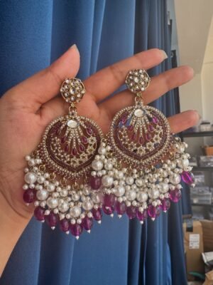 Rhea Premium Earrings – Purple