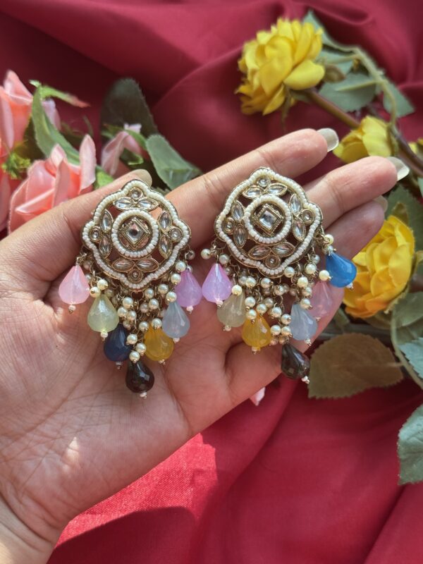 Harleen Ethnic Earrings - Multi