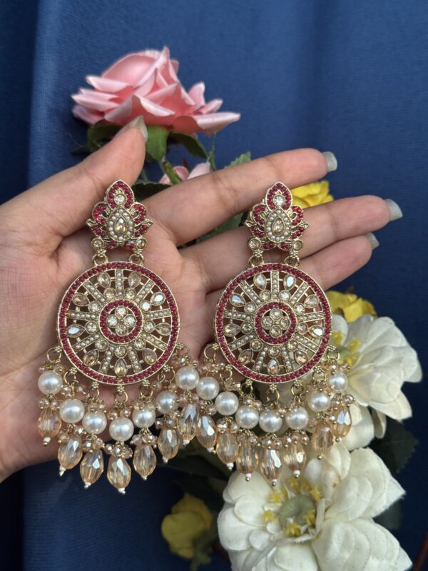 Madhumita Premium Earrings - Wine