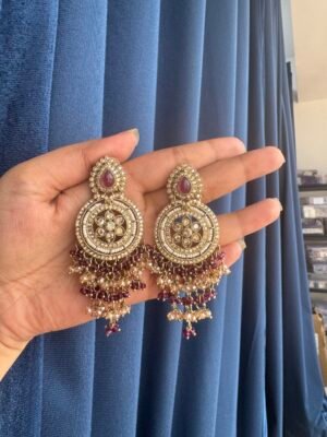 Jasmeen Premium Earrings – Purple