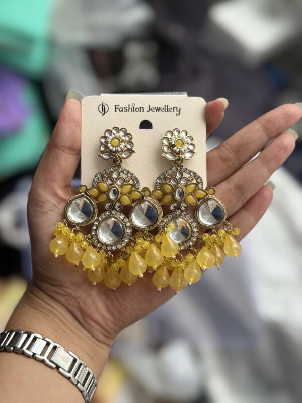 Pratibha Chandbali - Yellow