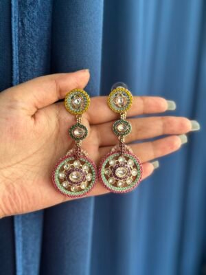 Zoya Pakistani Pattern Earrings – Multi
