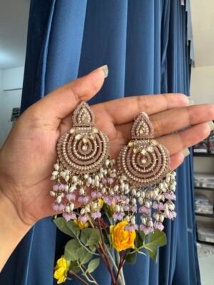 Disha Premium Earrings – Lavender