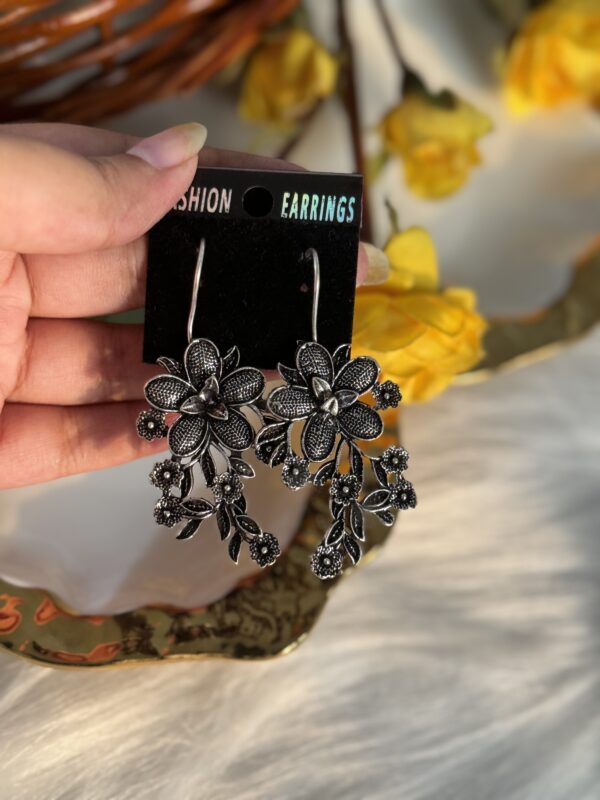 Flower Brass Earrings