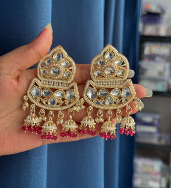 Krisha Unique Earrings - Wine