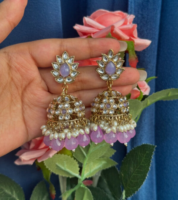 Teena Jhumka - Lavender