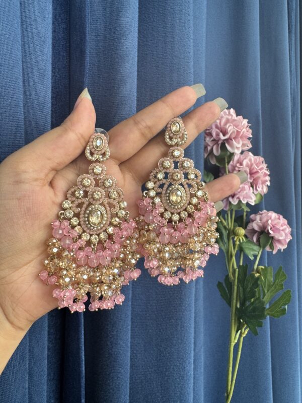 Anika Premium Earrings - Light Pink