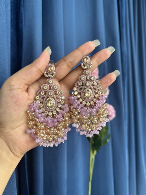 Anika Premium Earrings - Lavender