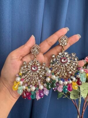 Aadya Kundan Earrings – Multi