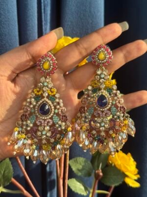 Baani Crystal Earrings – Multi
