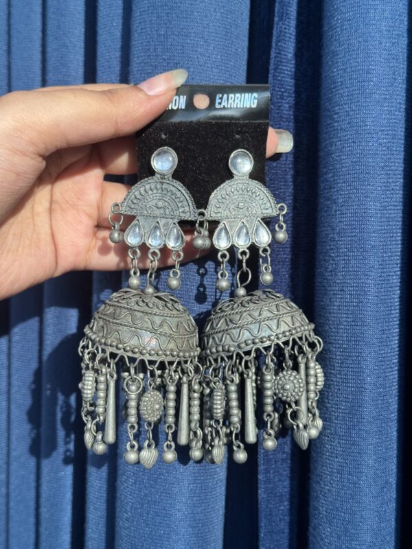 Black Metal Jhumka