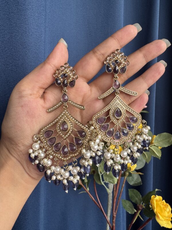 Serena Premium Earrings - Purple