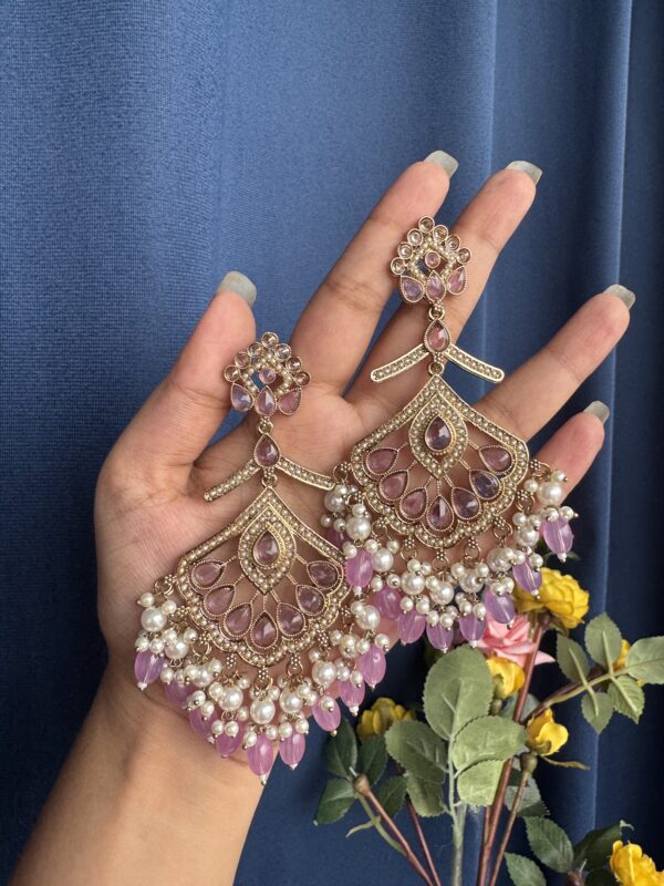 Serena Premium Earrings - Lavender