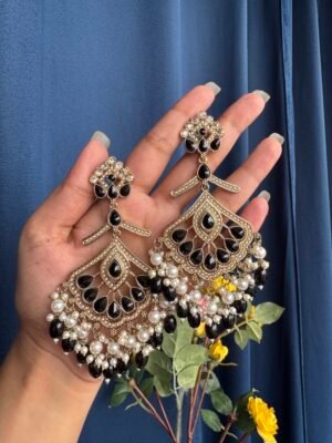 Serena Premium Earrings – Black