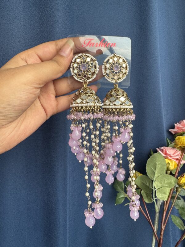Misha Unique Earrings - Lavender