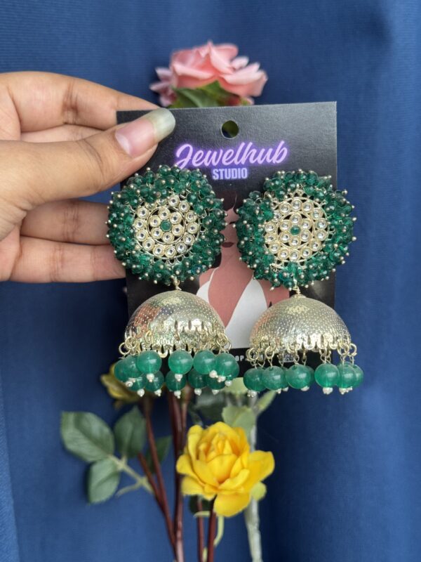 Yamini Jhumka - Green