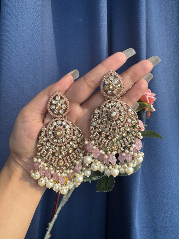 Mitali Premiun Earrings - Light Pink