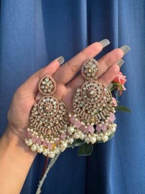 Mitali Premiun Earrings – Light Pink