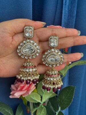 Festive Jhumka – Wine