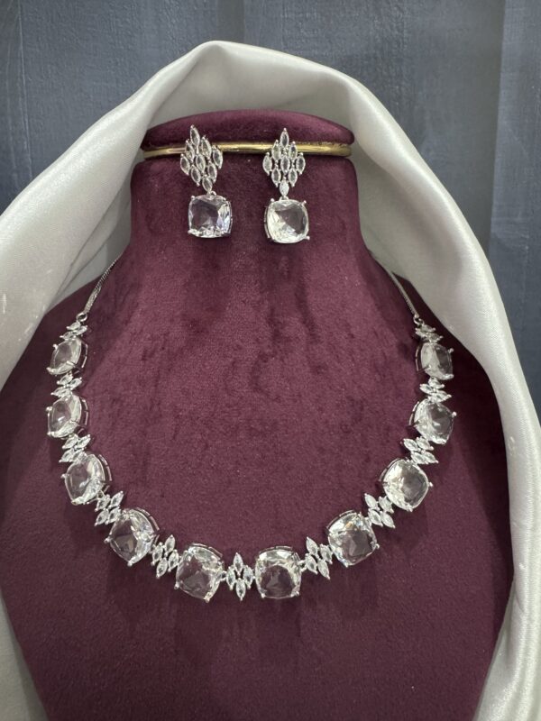 Georgia Premium American Diamond Set - White