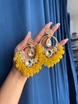 Neeti Chandbali – Yellow (Golden Polish)