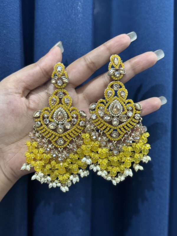 Damini Exclusive Earrings - Yellow