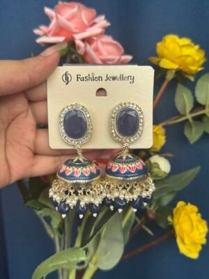ethnic jhumka earrings