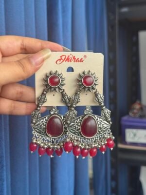 Greeshma GS Chandbali – Dark Pink
