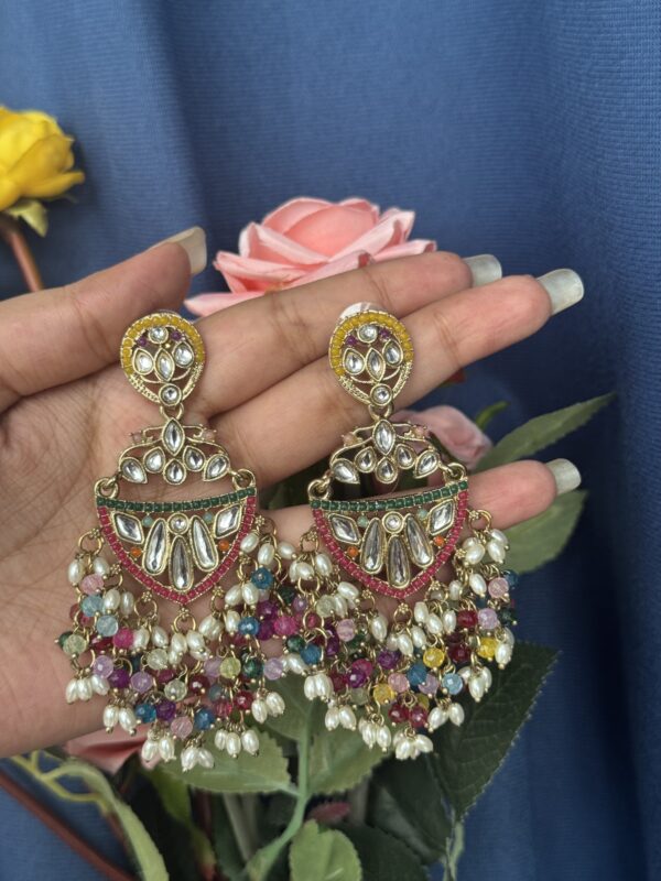 Niyati Kundan Earrings - Multi