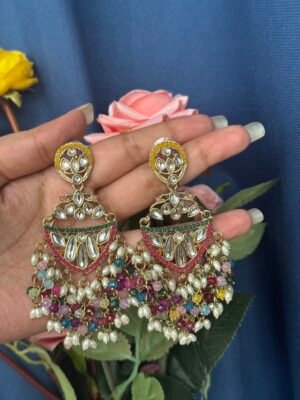 Niyati Kundan Earrings – Multi
