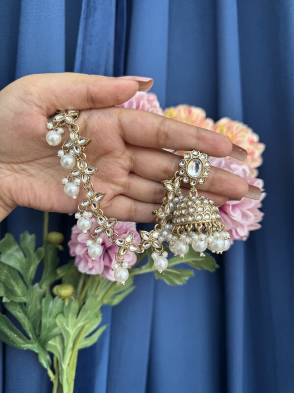 Vaidehi Premium Kaan Chain Jhumka