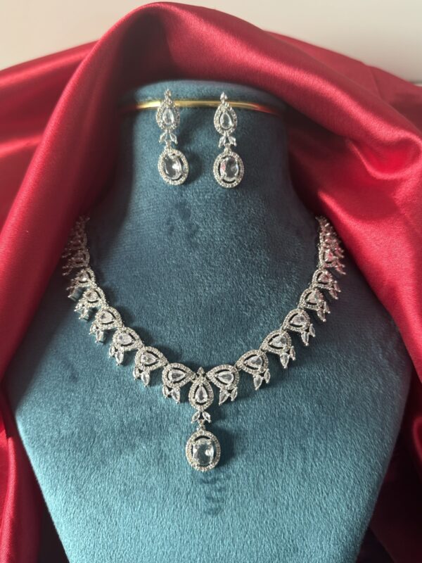 Humaira American Diamond Set - White