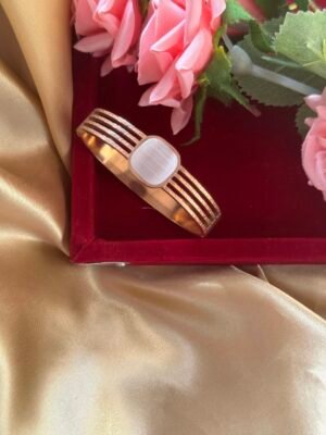 Anti Tarnish Kada – White Stone
