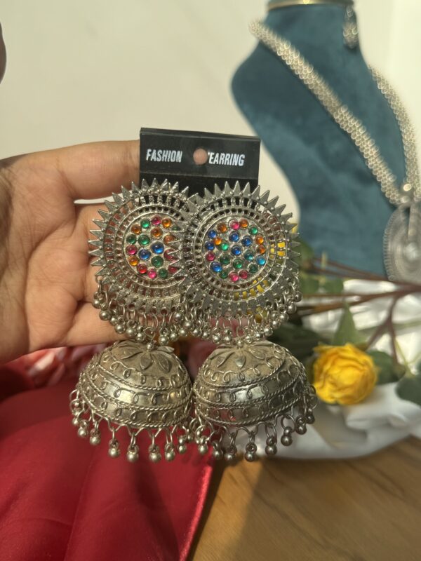 Multicolour Jhumka Earrings