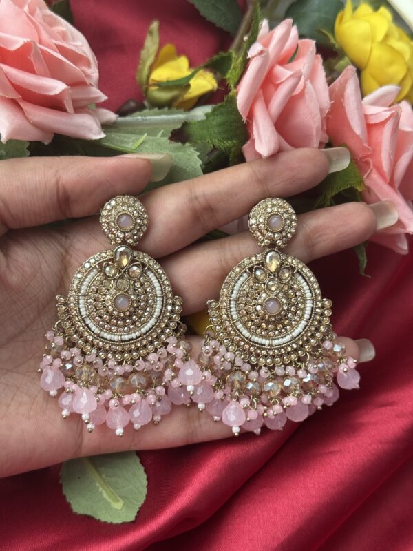 Arushi Kundan Earrings - Lavender