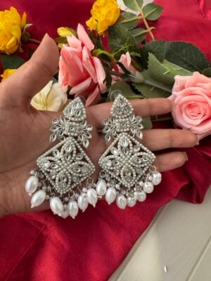 Lavanya Silver Polish Earrings